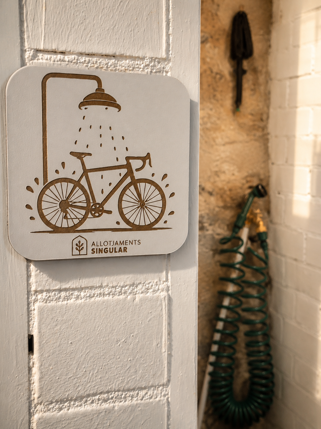 Espai per netejar la bicicleta